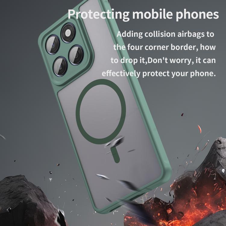 For Motorola Moto X70 Air Pro 5G Fan Dun Series TPU Hybrid PC Frosted Magsafe Phone Case