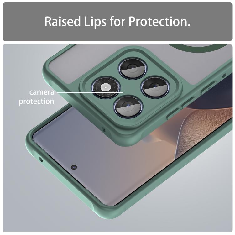 For Motorola Moto X70 Air Pro 5G Fan Dun Series TPU Hybrid PC Frosted Magsafe Phone Case