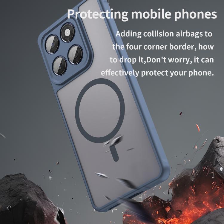 For Motorola Edge 70 Ultra / Signature 5G Fan Dun Series TPU Hybrid PC Frosted Magsafe Phone Case