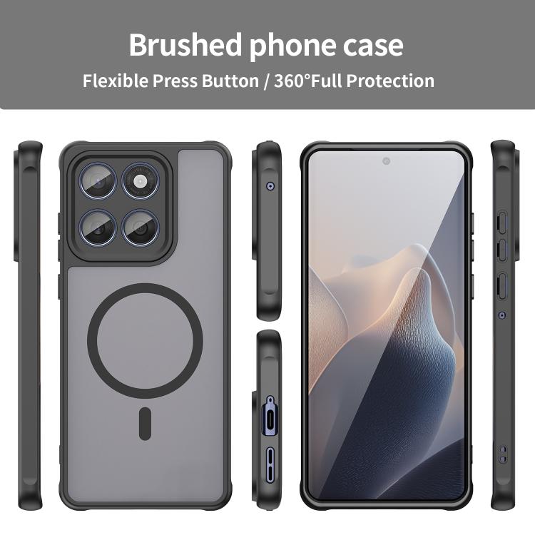 For Motorola Moto G67 Power / G57 Fan Dun Series TPU Hybrid PC Frosted Magsafe Phone Case