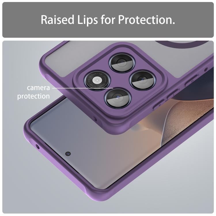 For Motorola Moto G67 5G / G77 5G Fan Dun Series TPU Hybrid PC Frosted Magsafe Phone Case
