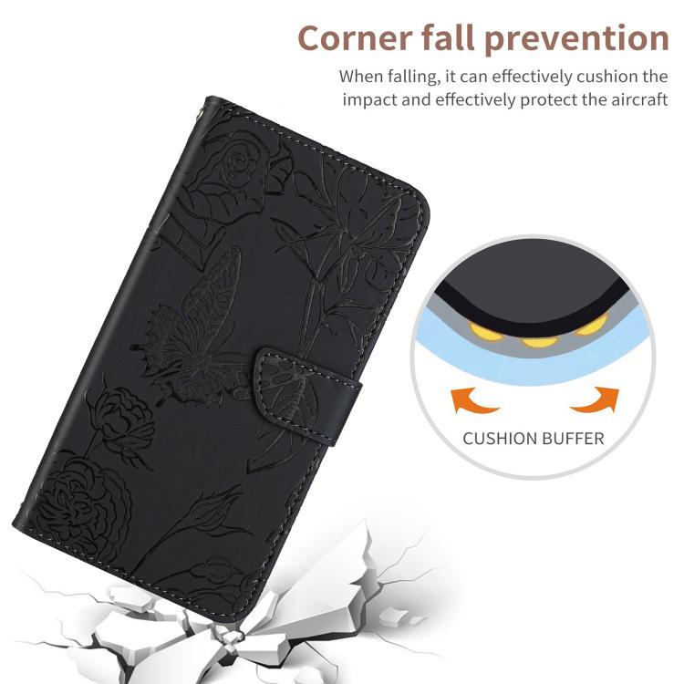 For iPhone 17 Skin Feel Butterfly Embossed Flip Leather Phone Case