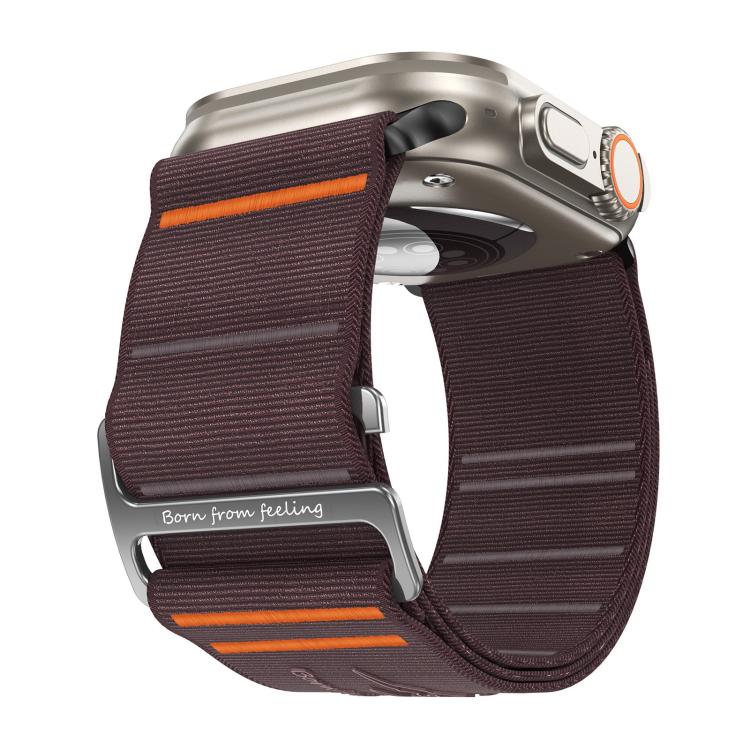 For Apple Watch 46mm / 49mm / 45mm / 44mm Traveler Nylon Watch Band