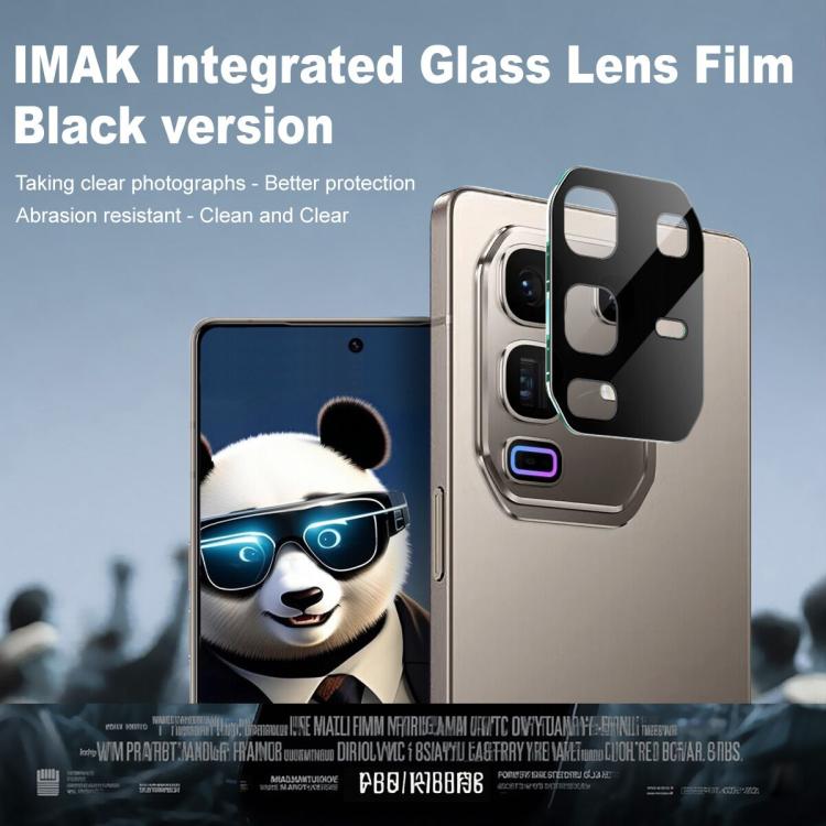 For Infinix Note 50 Pro+ imak High Definition Integrated Glass Lens Film Black Version