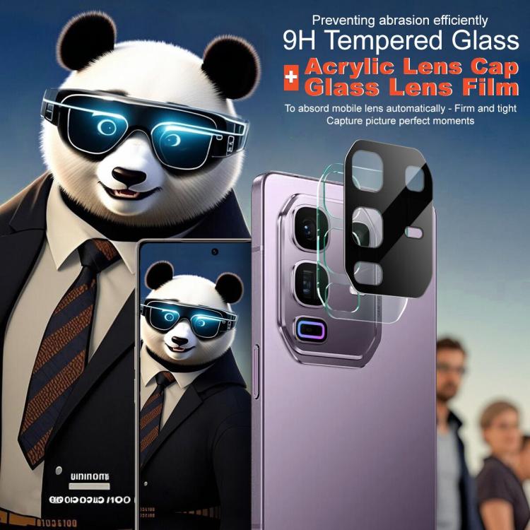 For Infinix Note 50 Pro+ imak High Definition Integrated Glass Lens Film Black Version