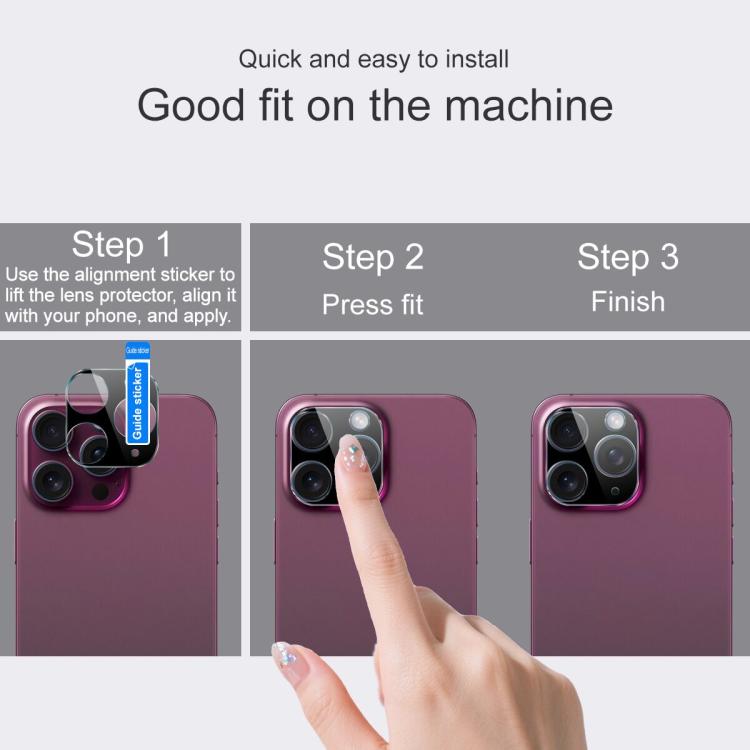 For Infinix Note 50 Pro+ imak High Definition Integrated Glass Lens Film Black Version