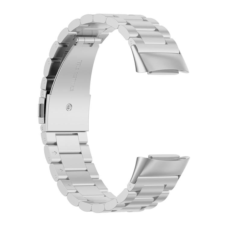 For Fitbit Charge 6 / 5 xDfind Three Beads Quick Release Metal Watch Band