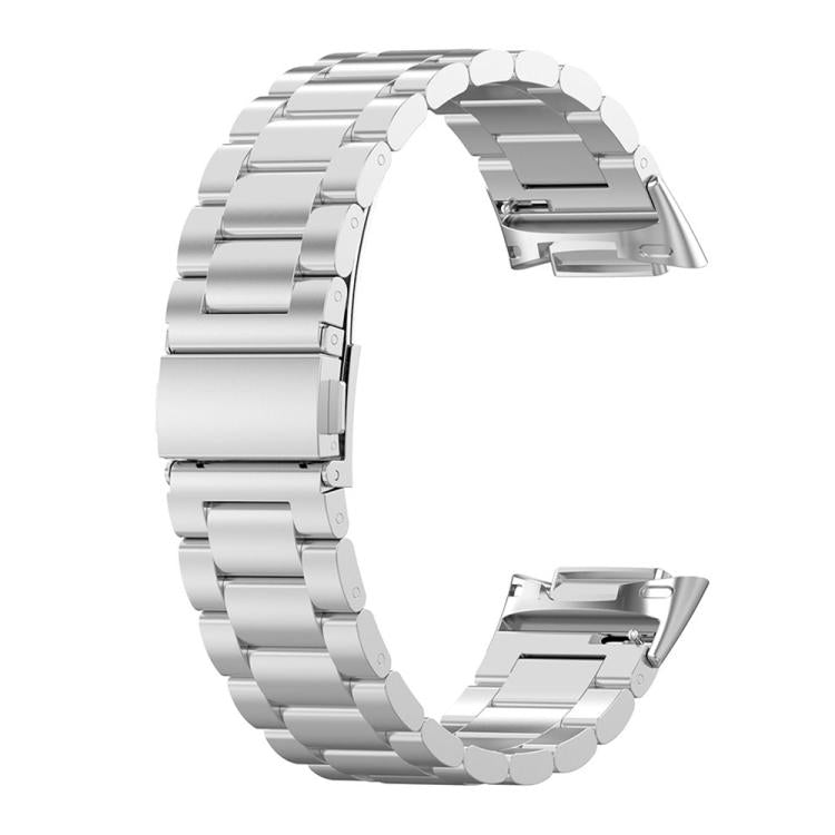 For Fitbit Charge 6 / 5 xDfind Three Beads Quick Release Metal Watch Band