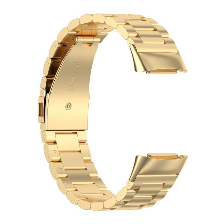 For Fitbit Charge 6 / 5 xDfind Three Beads Quick Release Metal Watch Band
