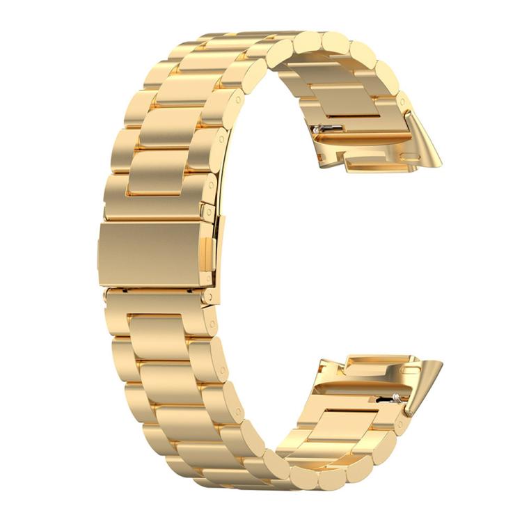 For Fitbit Charge 6 / 5 xDfind Three Beads Quick Release Metal Watch Band