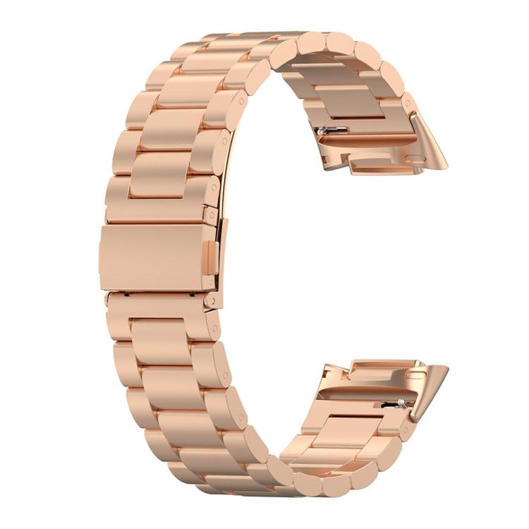 For Fitbit Charge 6 / 5 xDfind Three Beads Quick Release Metal Watch Band