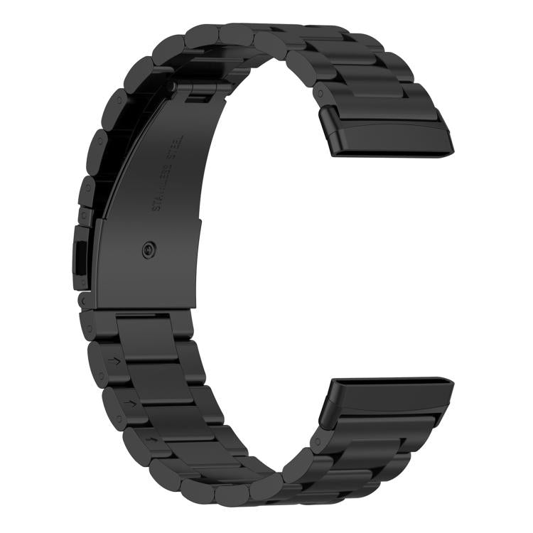 For Fitbit Versa 4 / 3 / Sense2 / 1 xDfind Three Beads Quick Release Metal Watch Band