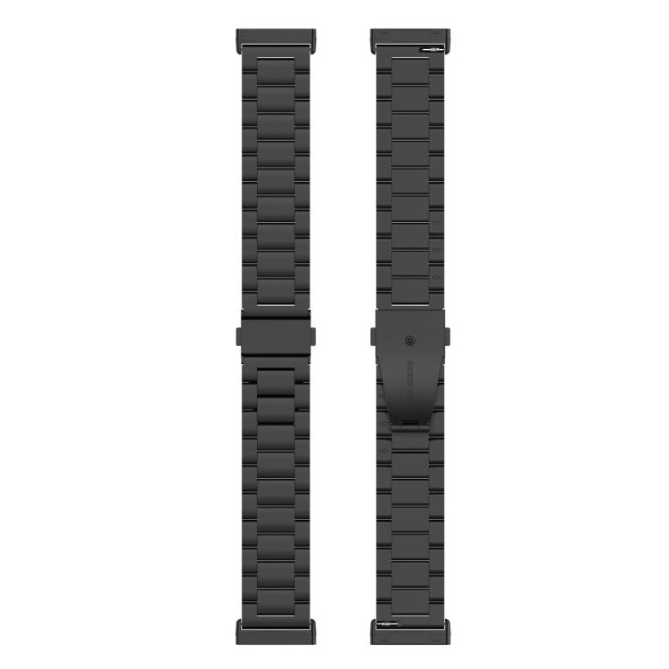 For Fitbit Versa 4 / 3 / Sense2 / 1 xDfind Three Beads Quick Release Metal Watch Band