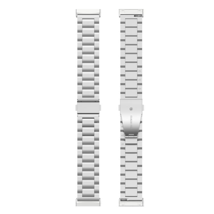 For Fitbit Versa 4 / 3 / Sense2 / 1 xDfind Three Beads Quick Release Metal Watch Band