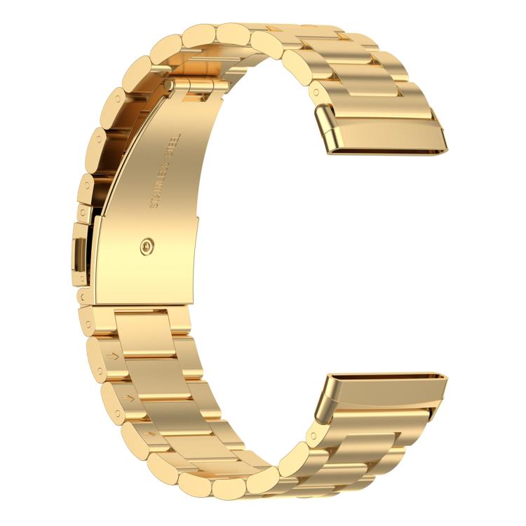 For Fitbit Versa 4 / 3 / Sense2 / 1 xDfind Three Beads Quick Release Metal Watch Band