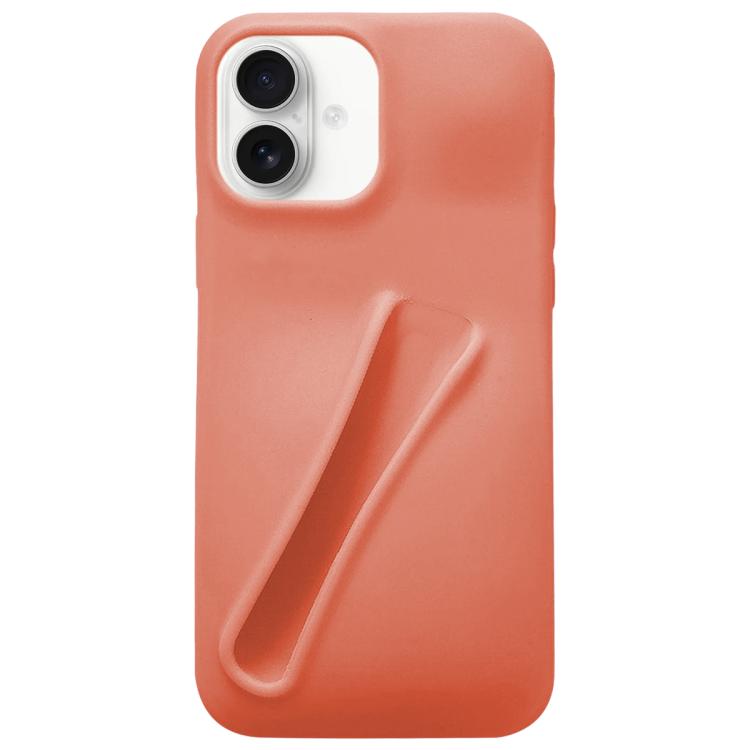 For iPhone 16 Lipstick Silicone 3D Phone Case