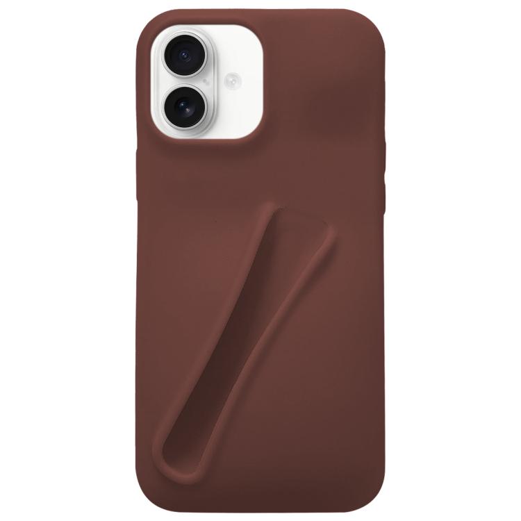 For iPhone 16 Lipstick Silicone 3D Phone Case