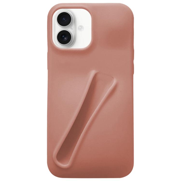 For iPhone 16 Lipstick Silicone 3D Phone Case