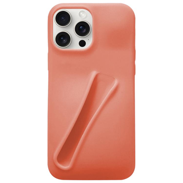 For iPhone 15 Pro Lipstick Silicone 3D Phone Case