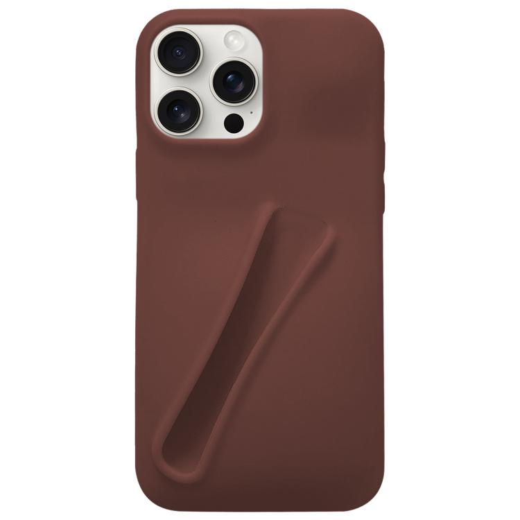 For iPhone 15 Pro Lipstick Silicone 3D Phone Case