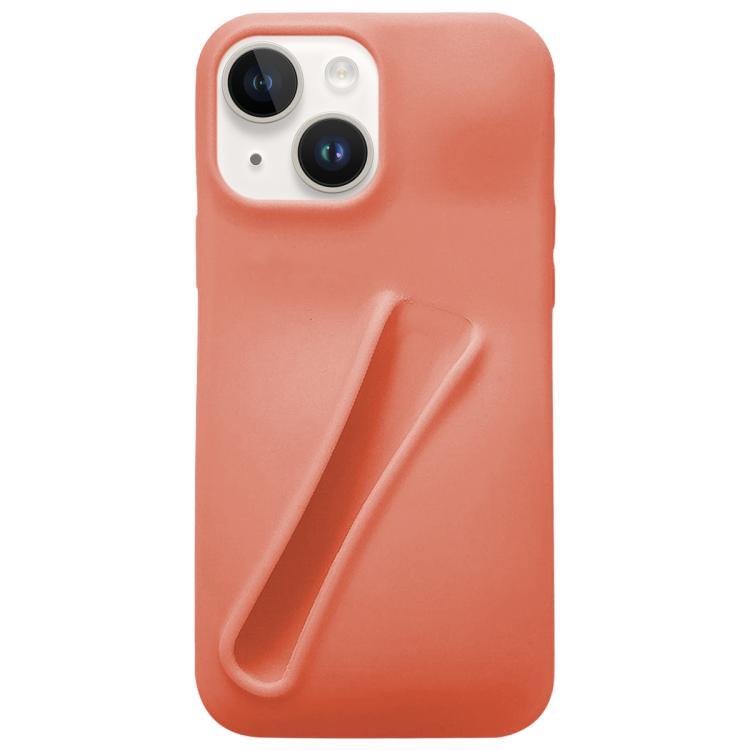 For iPhone 14 Lipstick Silicone 3D Phone Case