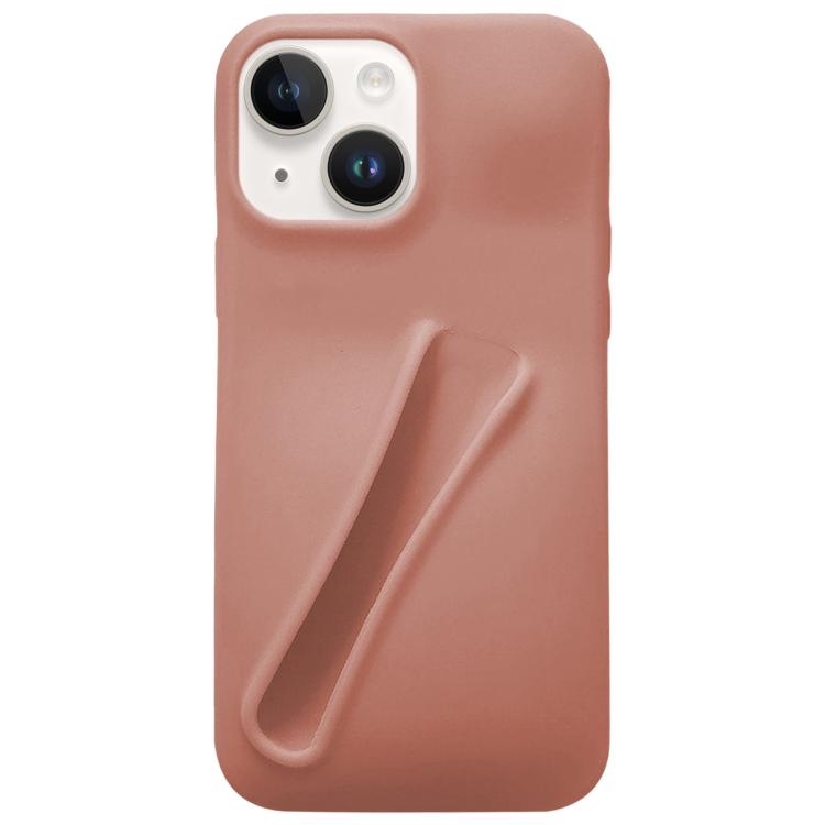 For iPhone 14 Lipstick Silicone 3D Phone Case