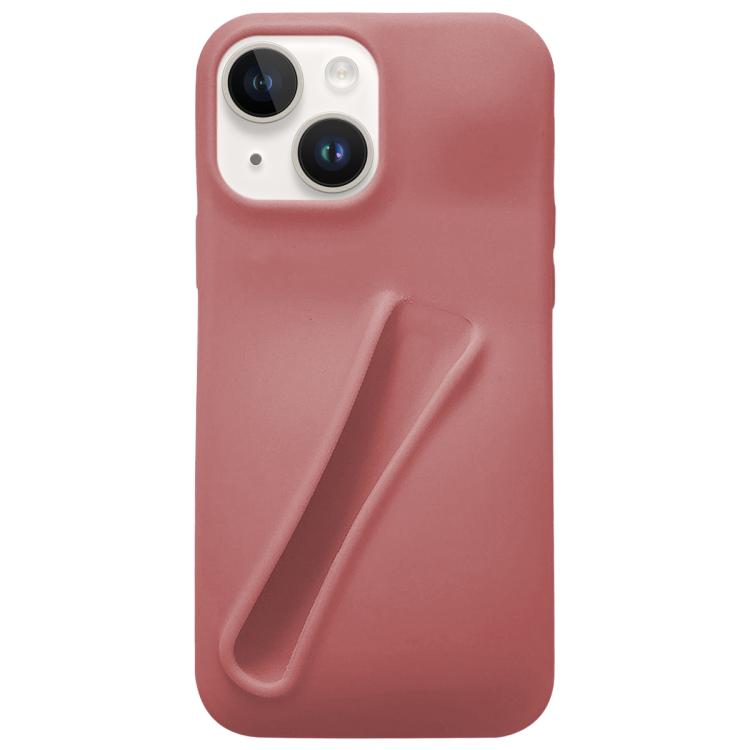 For iPhone 14 Lipstick Silicone 3D Phone Case