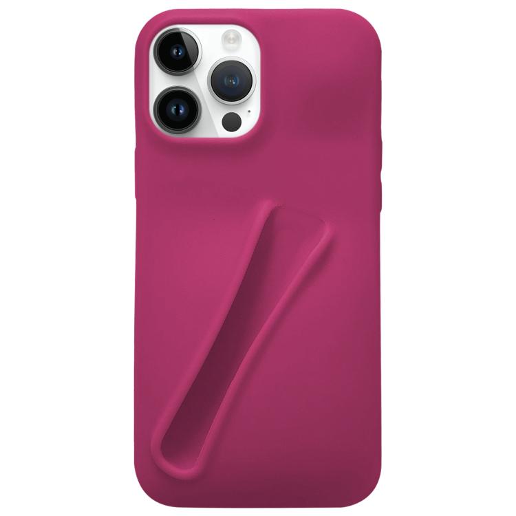 For iPhone 13 Pro Lipstick Silicone 3D Phone Case