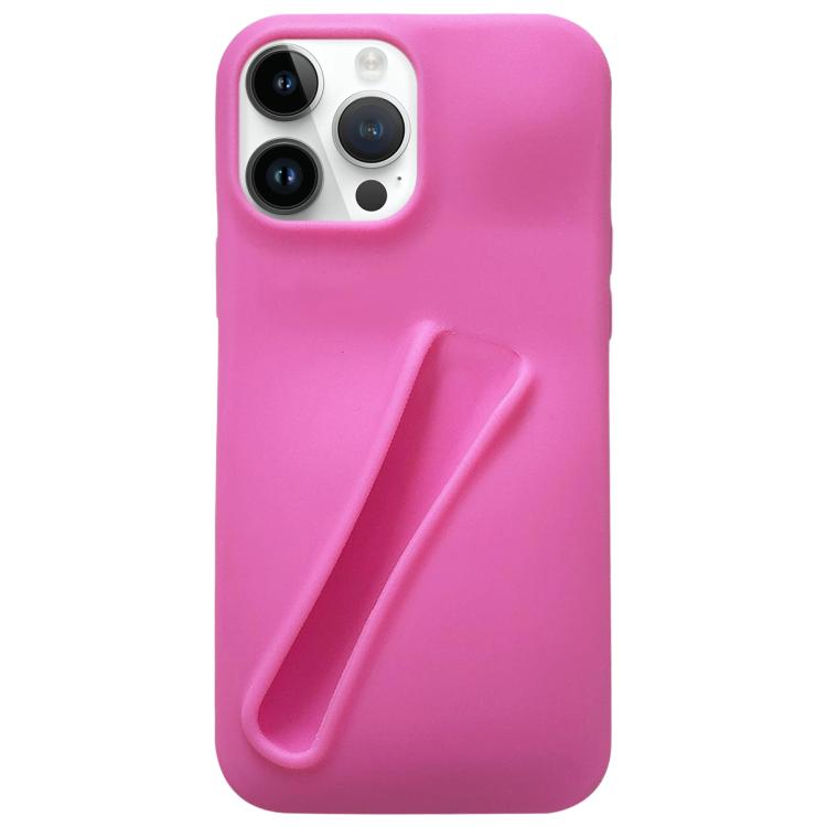 For iPhone 13 Pro Lipstick Silicone 3D Phone Case