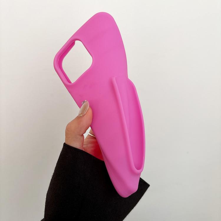 For iPhone 16 Plus Lipstick Silicone 3D Phone Case