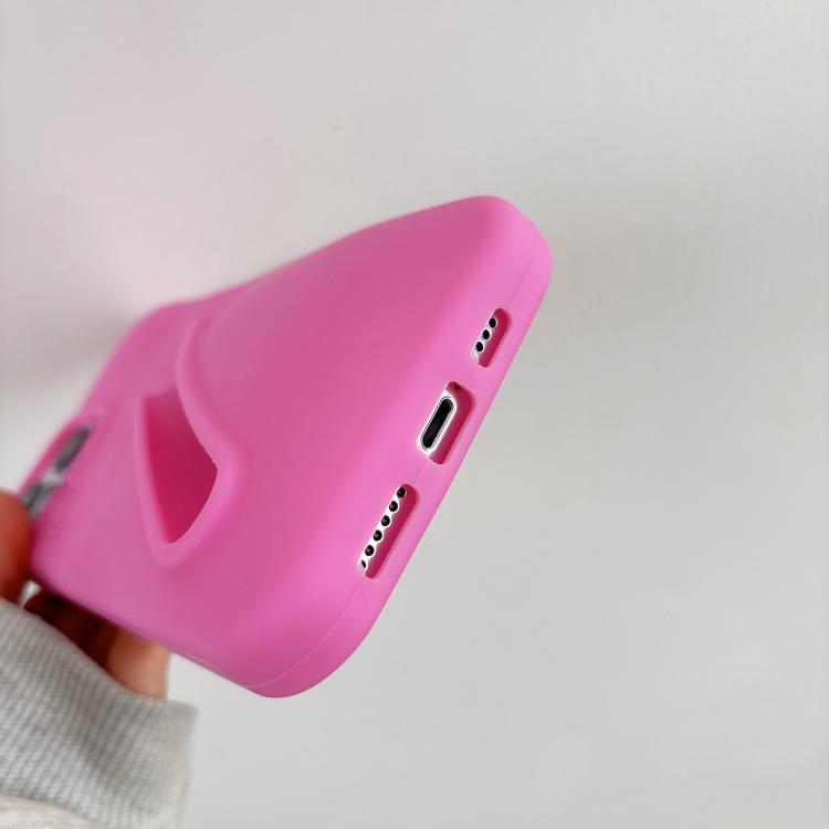 For iPhone 12 Pro Max Lipstick Silicone 3D Phone Case