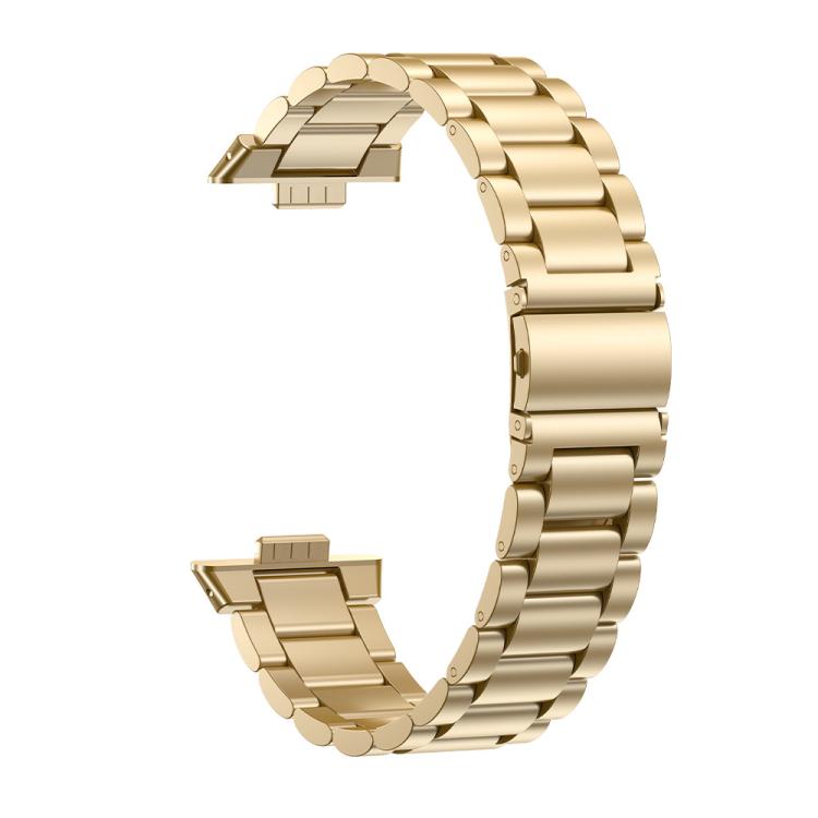 For Huawei Watch Fit3 / Fit4 / Fit4 Pro xDfind Three Beads Quick Release Metal Watch Band