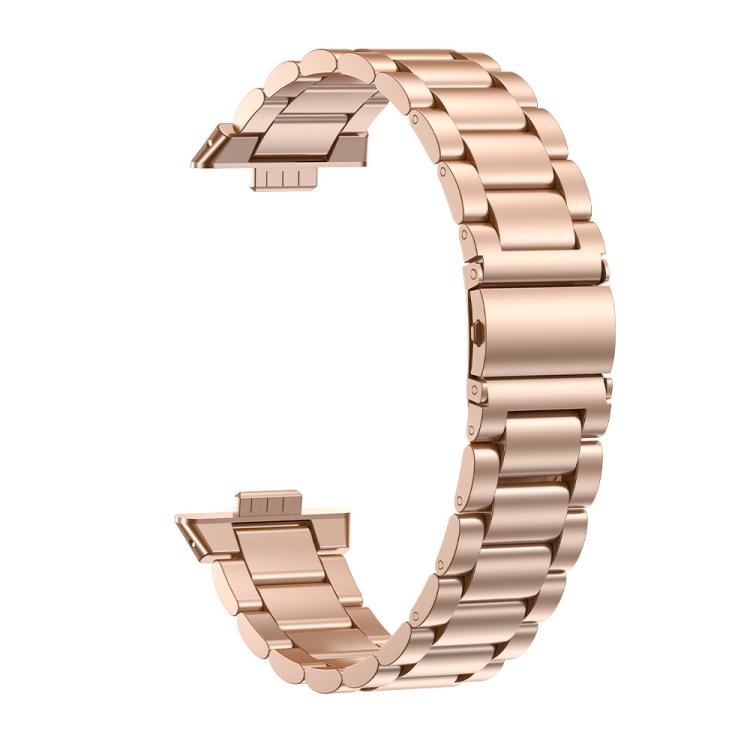 For Huawei Watch Fit3 / Fit4 / Fit4 Pro xDfind Three Beads Quick Release Metal Watch Band