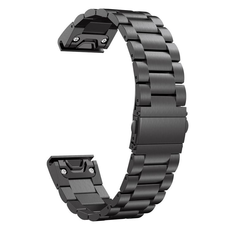 For Garmin Fenix 8/7/6/5 22mm xDfind Three Beads Quick Release Metal Watch Band