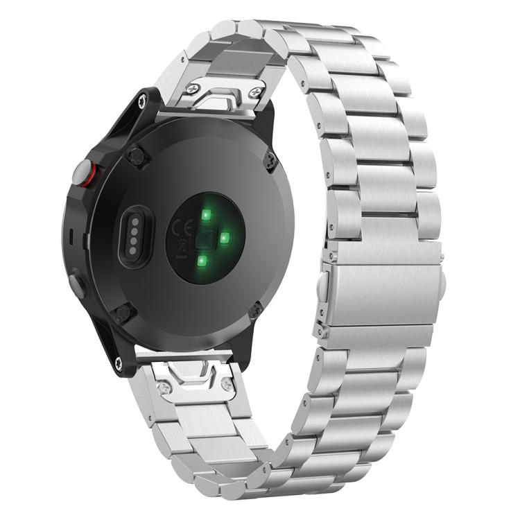 For Garmin Fenix 8/7/6/5 22mm xDfind Three Beads Quick Release Metal Watch Band