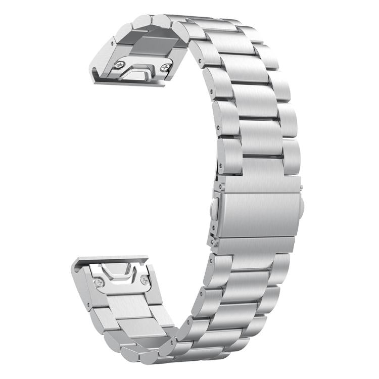 For Garmin Fenix 8/7/6/5 22mm xDfind Three Beads Quick Release Metal Watch Band