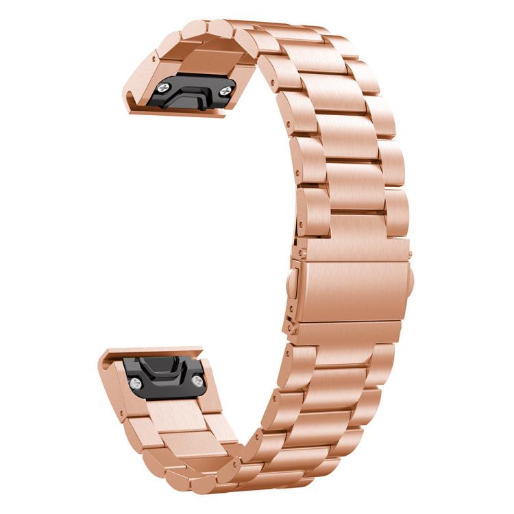 For Garmin Fenix 8/7/6/5 22mm xDfind Three Beads Quick Release Metal Watch Band