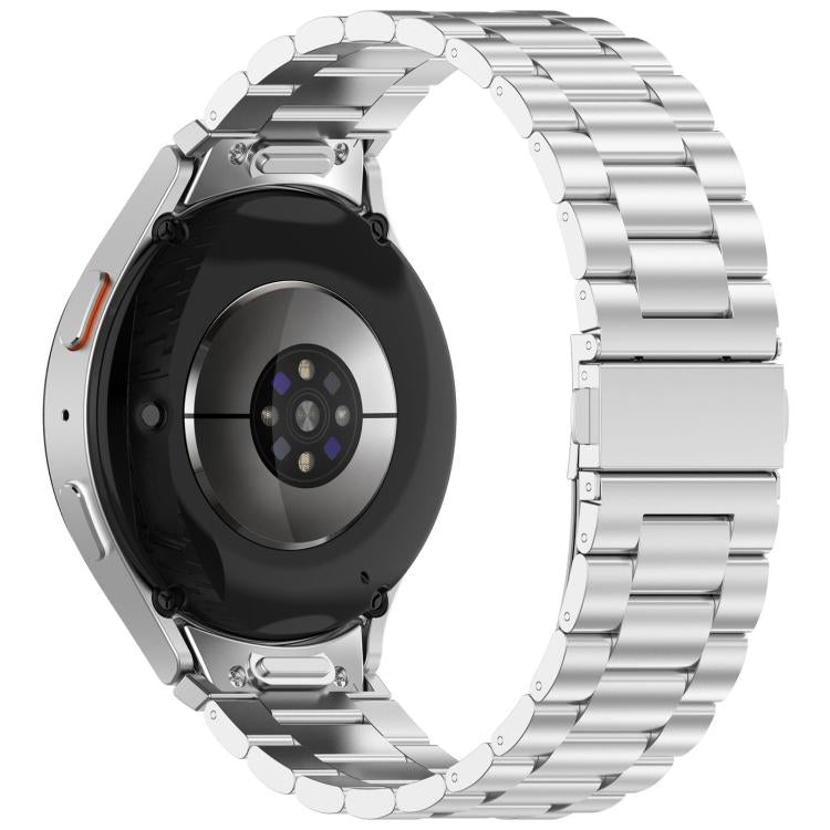 For Samsung Galaxy Watch 7 / FE / 6 / 5 / 4 xDfind Three Beads Metal Watch Band