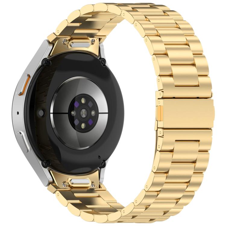 For Samsung Galaxy Watch 7 / FE / 6 / 5 / 4 xDfind Three Beads Metal Watch Band