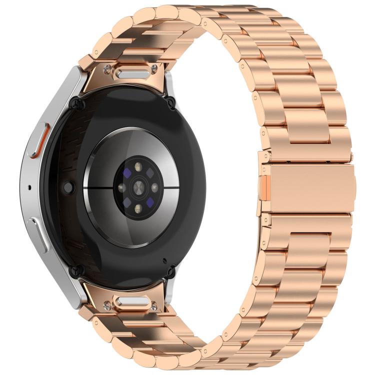 For Samsung Galaxy Watch 7 / FE / 6 / 5 / 4 xDfind Three Beads Metal Watch Band
