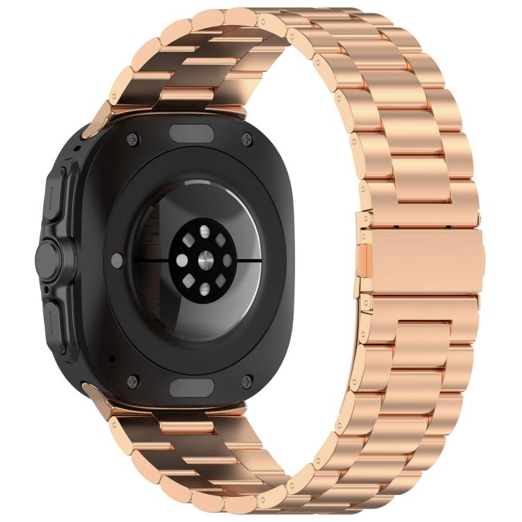 For Samsung Galaxy Watch Ultra 47mm xDfind Three Beads Metal Watch Band