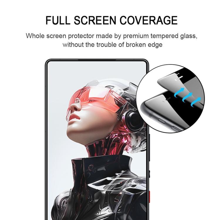 For ZTE nubia Red Magic 10S Pro 10pcs 3D Curved Edge Full Screen Tempered Glass Film