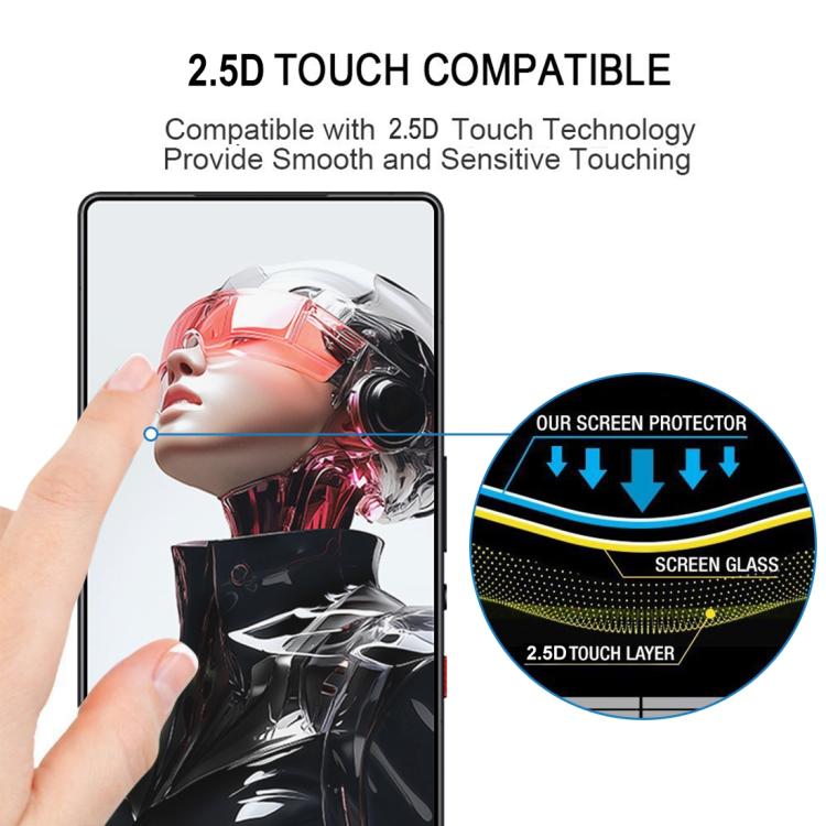 For ZTE nubia Red Magic 10S Pro 10pcs 3D Curved Edge Full Screen Tempered Glass Film