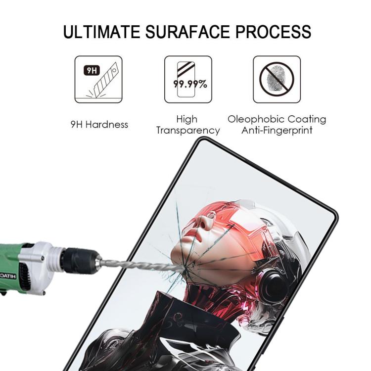 For ZTE nubia Red Magic 10S Pro 10pcs 3D Curved Edge Full Screen Tempered Glass Film