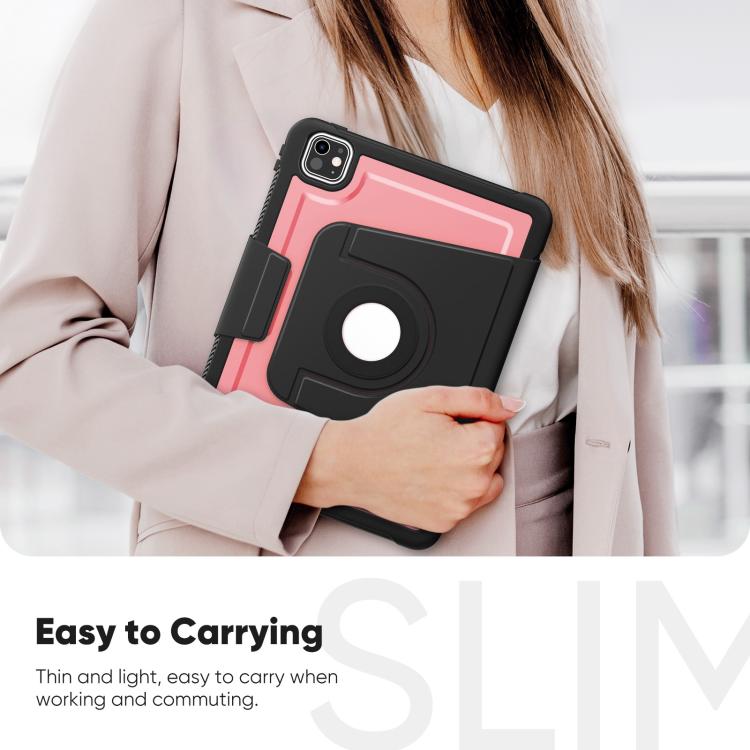 For iPad Pro 11 2025 / 2024 Honeycomb Magnetic Rotation Holder Leather Smart Tablet Case