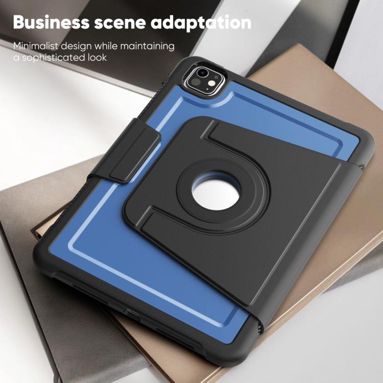 For iPad Pro 11 2025 / 2024 Honeycomb Magnetic Rotation Holder Leather Smart Tablet Case