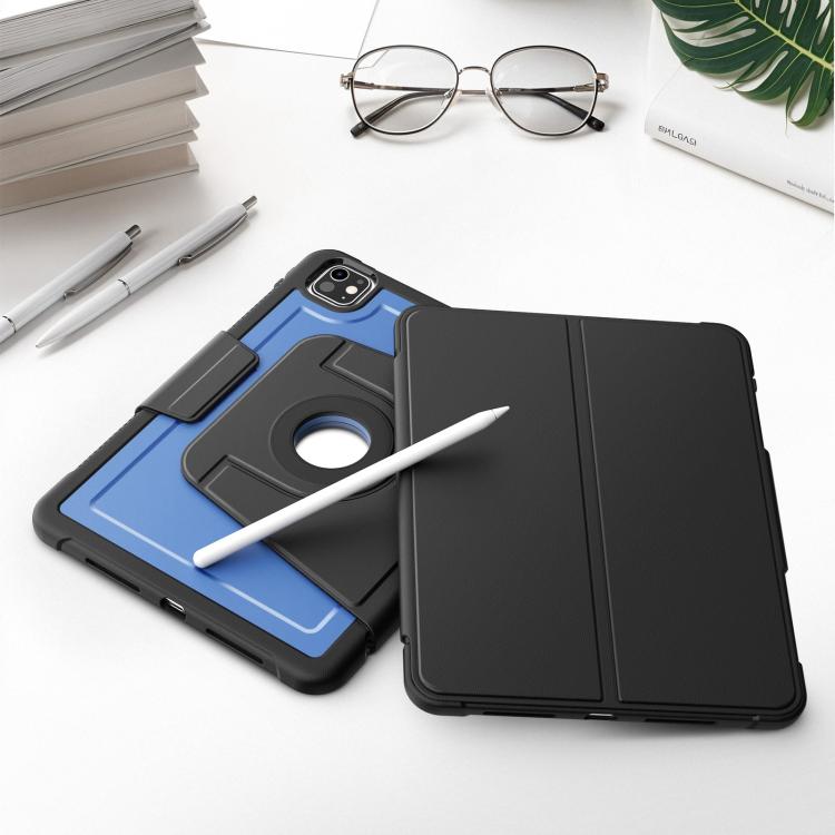 For iPad Pro 11 2025 / 2024 Honeycomb Magnetic Rotation Holder Leather Smart Tablet Case