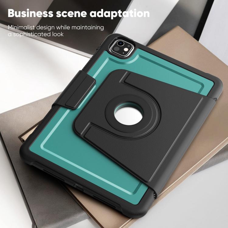 For iPad Pro 11 2025 / 2024 Honeycomb Magnetic Rotation Holder Leather Smart Tablet Case