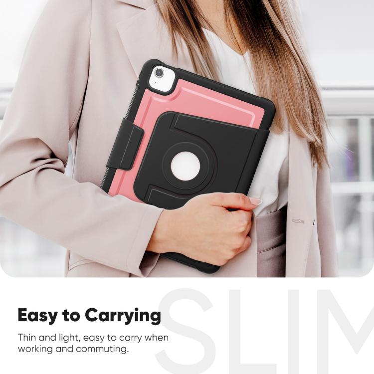 For iPad Air 11 2026 / 2025 / 2024 Honeycomb Magnetic Rotation Holder Leather Smart Tablet Case