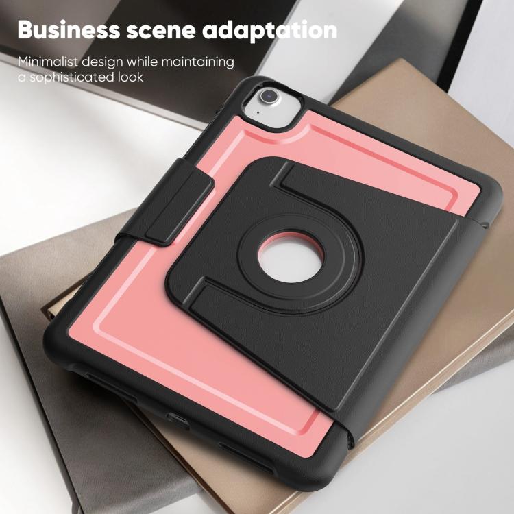 For iPad Air 11 2026 / 2025 / 2024 Honeycomb Magnetic Rotation Holder Leather Smart Tablet Case